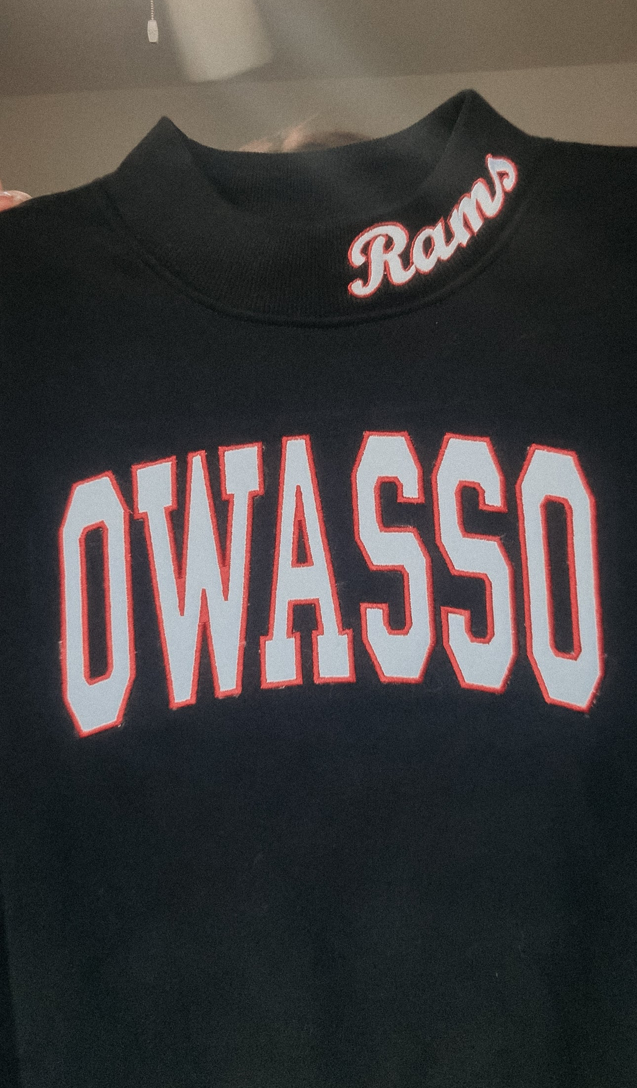 Owasso Rams Mock neck Sweatshirt