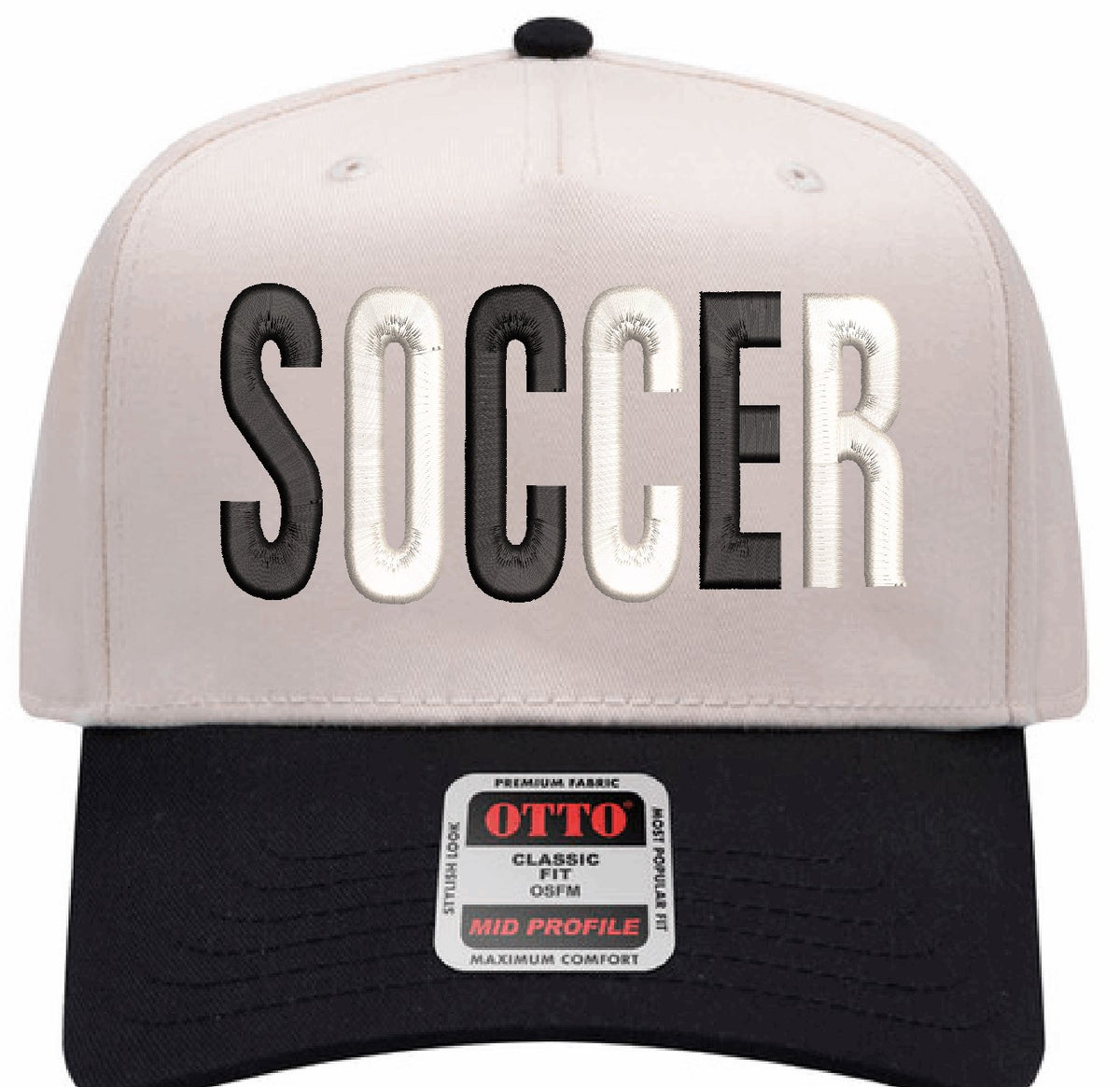 SOCCER Puff Embroidered Hat