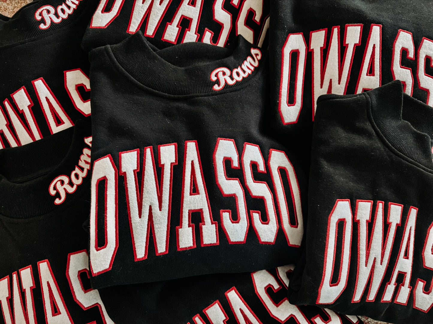 Owasso Rams Mock neck Sweatshirt