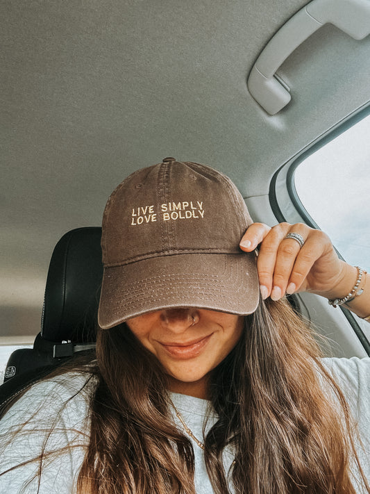 Live Simply Love Boldly Hat