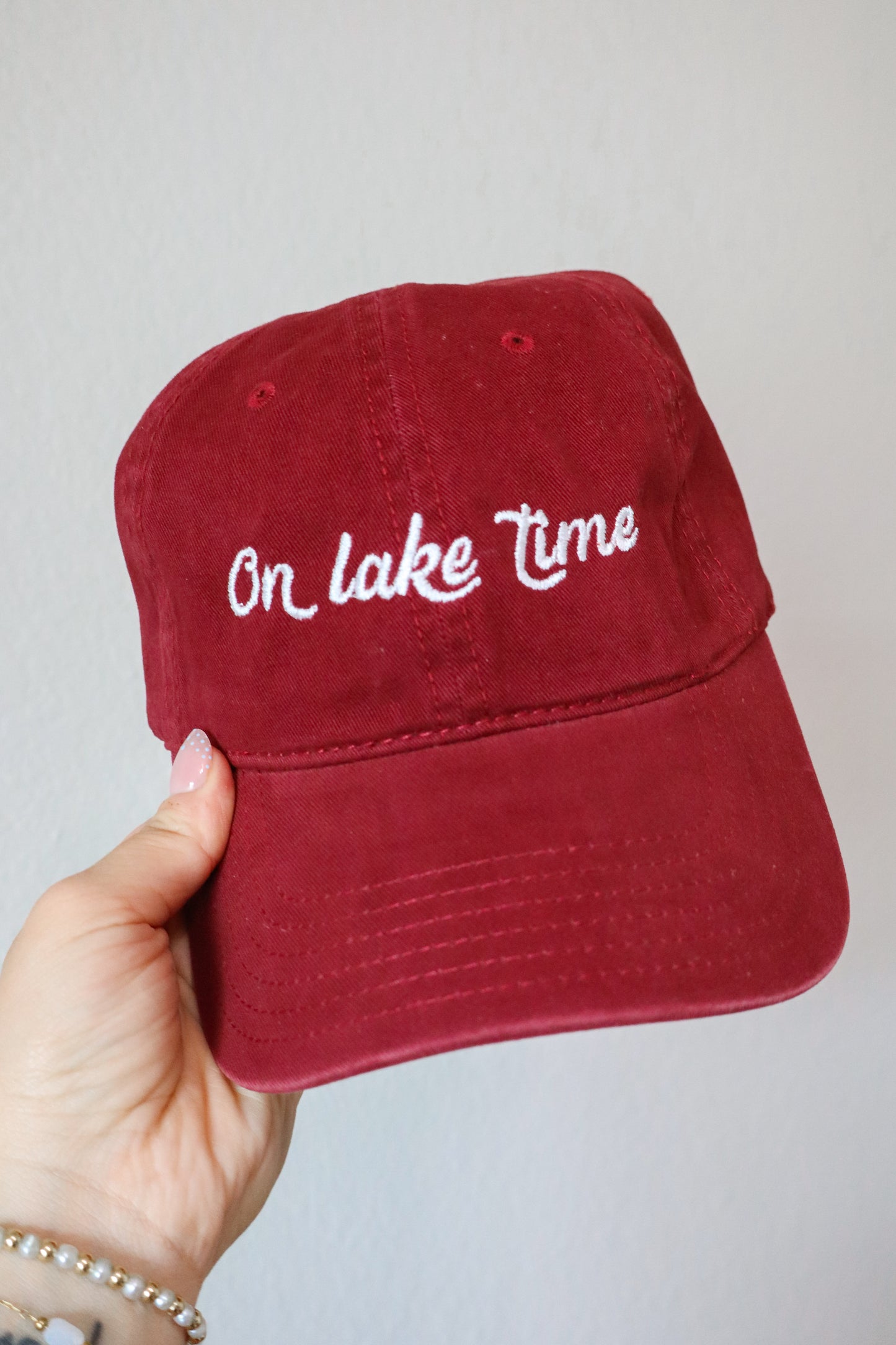 On Lake Time Baseball Hat