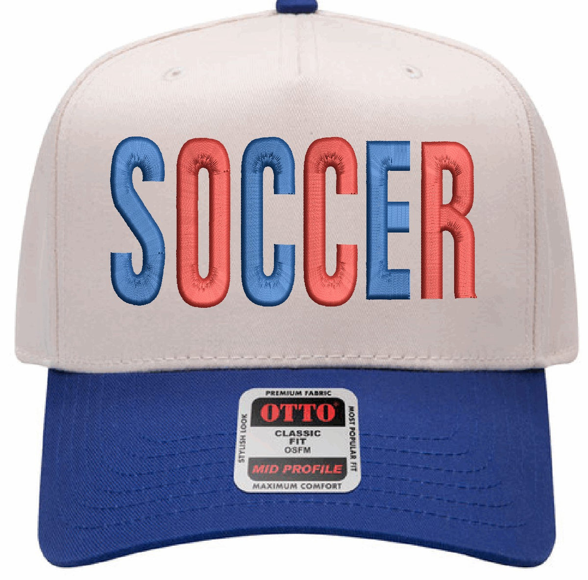 SOCCER Puff Embroidered Hat